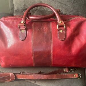 Firenze Leather Weekender Bag